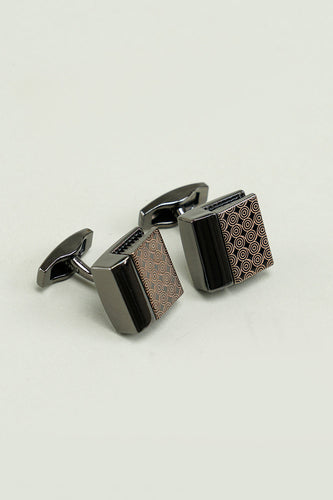 Camisas de smoking preto cufflinks para homens
