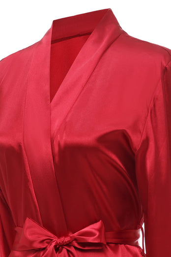 Robe de noiva vermelha escura com renda