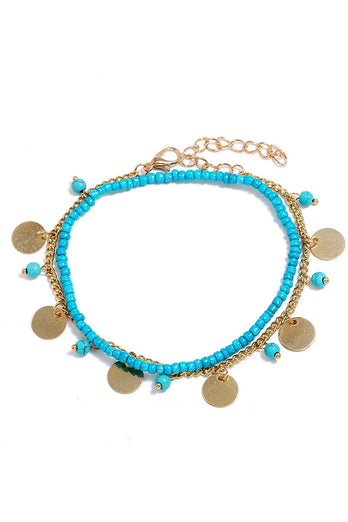 Pulseira de estilo Boho Azul