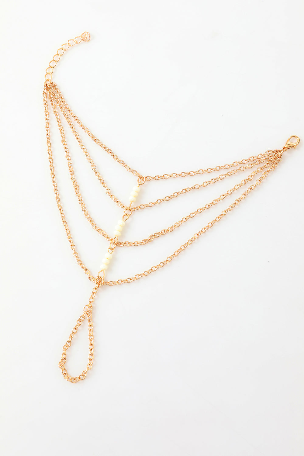 Pulseira de estilo Boho com anel