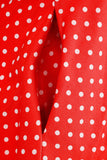 Halter Vermelho Pontos de Polka Vestido de 1950