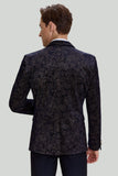 Blazer Masculino de Lapel Preto
