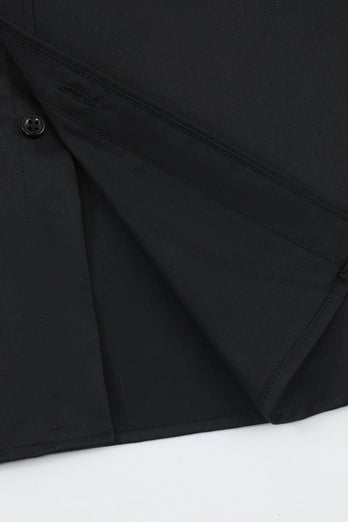 Camisa de terno manga comprida preto