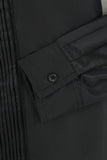 Camisa de terno manga comprida masculino preto
