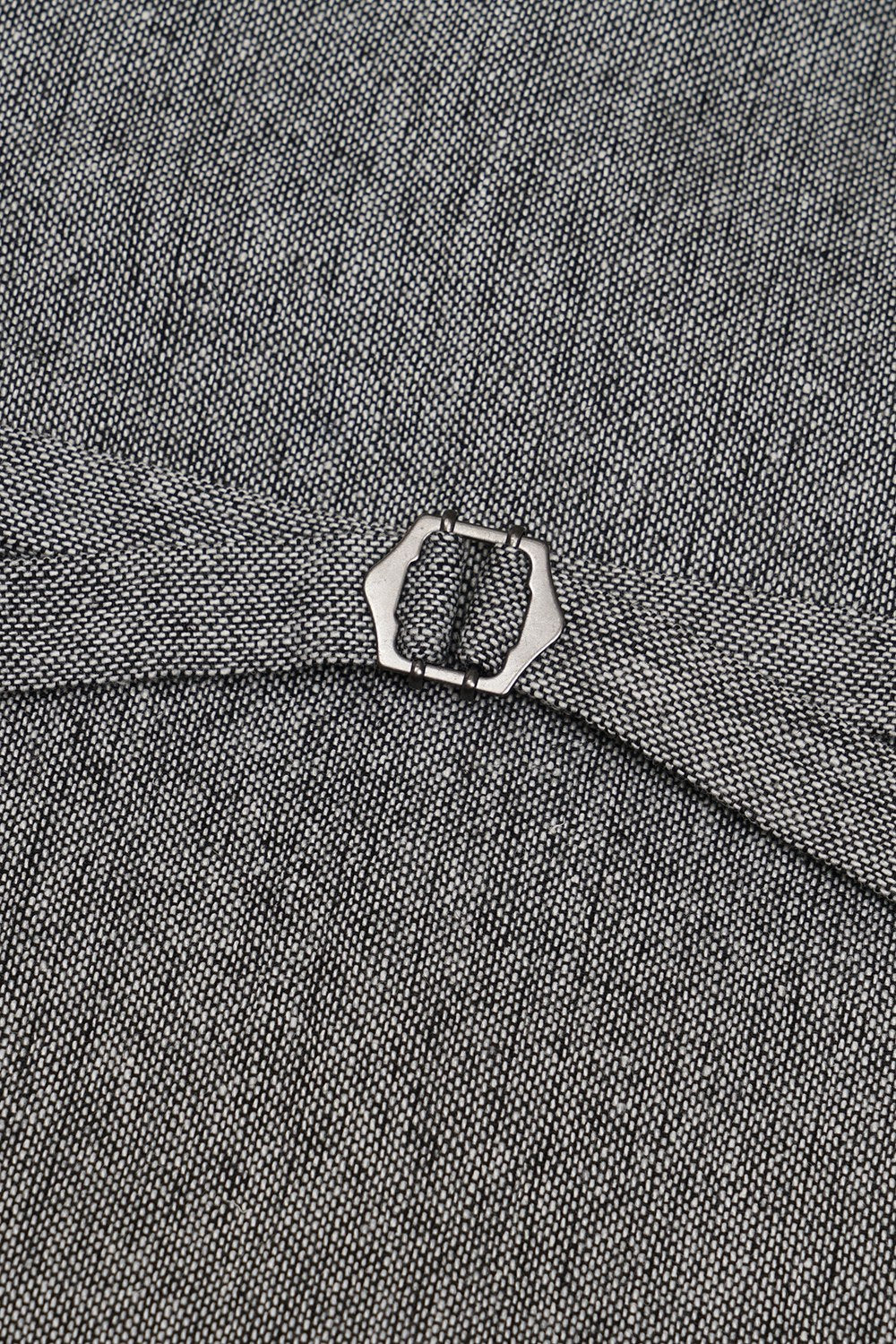 Colete de terno masculino peito único cinza