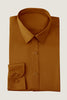 Carregar imagem no visualizador da galeria, Camisa de terno manga comprida camelo