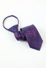 Carregar imagem no visualizador da galeria, Acessório de 5 peças de Jacquard Masculino roxo e gravata de lapel de lapel clip