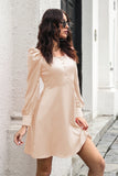 Borgonha fora Shouder Short Prom Dress