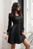 Borgonha fora Shouder Short Prom Dress
