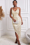Vestido de baile de lantejoulas assimétrica da Borgonha