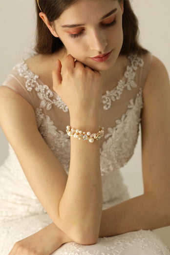 Noiva e damas de honor irmãs Pearl Wrist