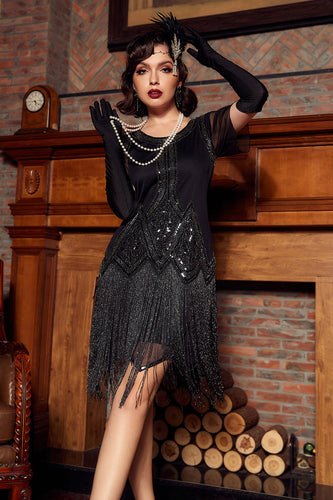 1920s Vestido de lantejoulas