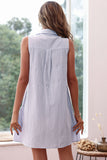 V Vestido de verão azul claro