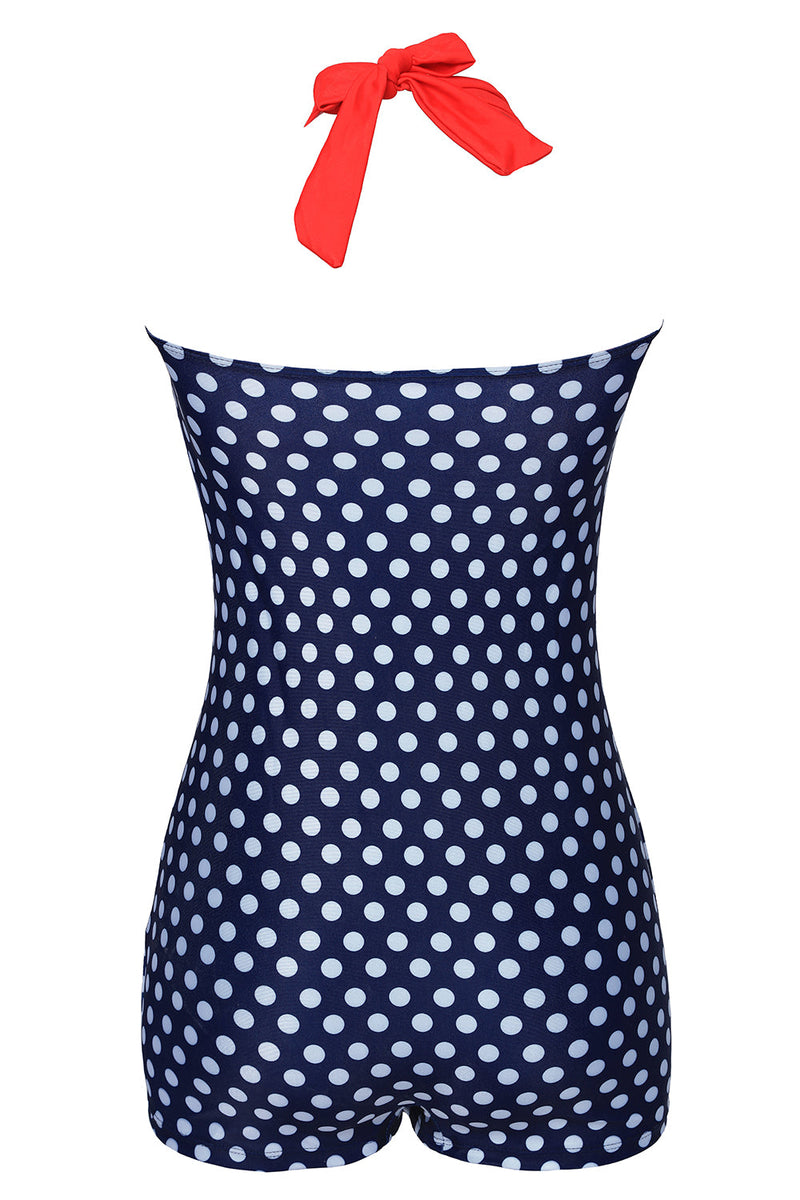 Carregar imagem no visualizador da galeria, Mais tamanho preto e branco Polka Dots Calções de banho