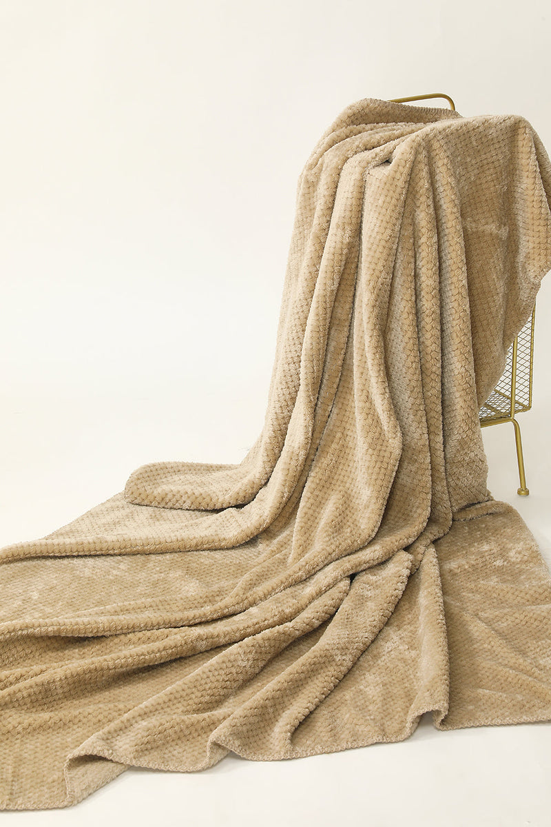 Carregar imagem no visualizador da galeria, Cobertor de lã de coral espesso khaki