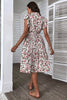 Carregar imagem no visualizador da galeria, Vestido de verão de impressão floral com folhos