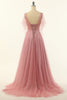 Carregar imagem no visualizador da galeria, Blush Beading Tulle A-line Vestido de baile