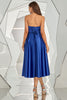 Carregar imagem no visualizador da galeria, Vestido de homecoming azul azul sem alças royal