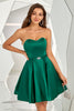 Carregar imagem no visualizador da galeria, Dark Green Sweetheart Um vestido de homecoming de linha