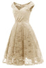 Carregar imagem no visualizador da galeria, Blush vintage vestido de festa de renda