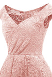 Blush vintage vestido de festa de renda