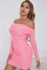 Carregar imagem no visualizador da galeria, Sheath Off the Shoulder Coral Short Homecoming Dress