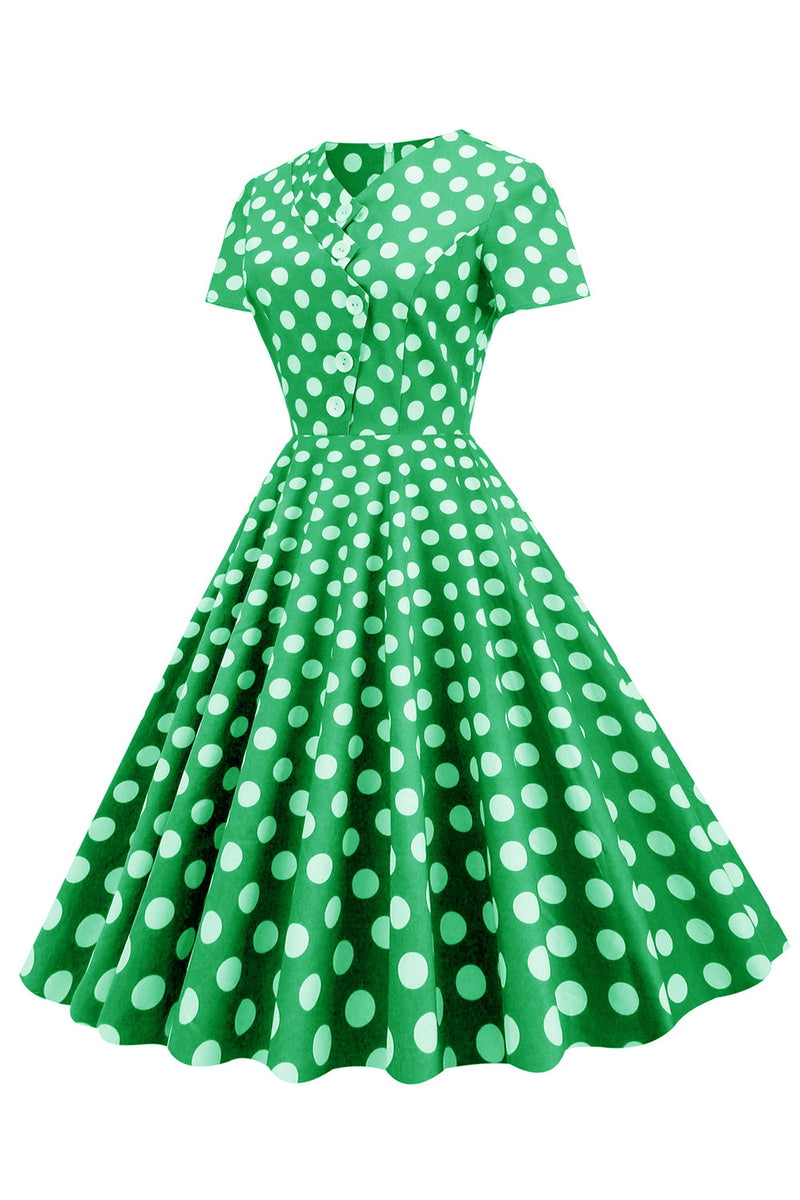 Carregar imagem no visualizador da galeria, Polka Dots Swing 1950s Dress