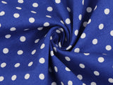Vestido de balanço de bolinhas halter dos anos 50