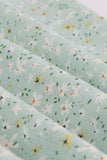 Vestido vintage de verão impresso verde