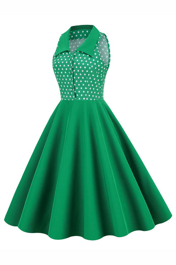 Vestido de polka dots swing de 1950
