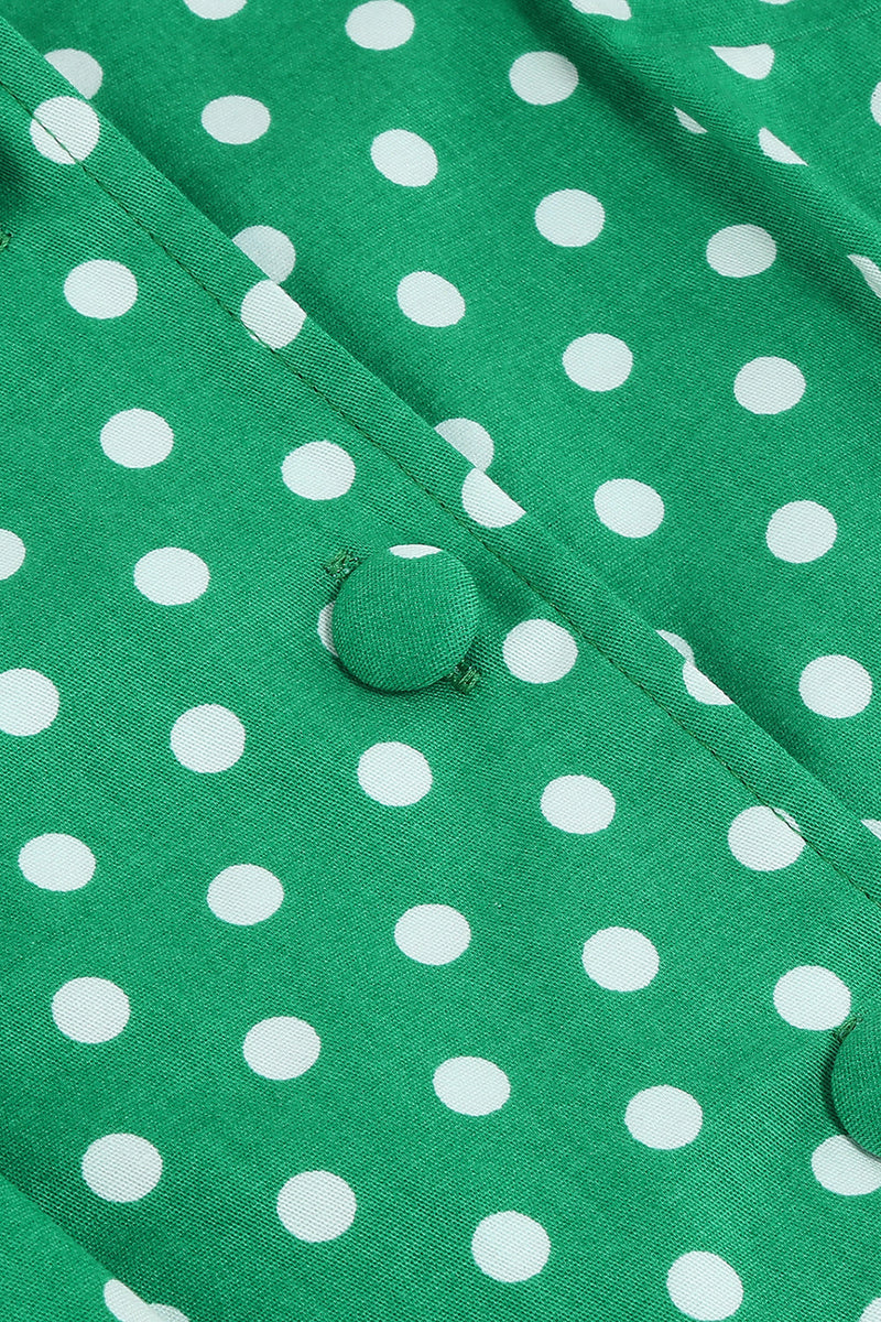 Carregar imagem no visualizador da galeria, Vestido de polka dots swing de 1950