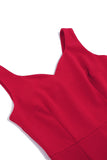 Vestido vermelho bodycon vintage 1960s