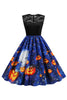 Carregar imagem no visualizador da galeria, Vestido vintage de Halloween de pescoço de joia