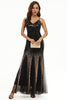 Carregar imagem no visualizador da galeria, Vestido de baile de tule de lantejoulas pretas