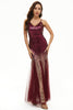 Carregar imagem no visualizador da galeria, Vestido de baile de tule de lantejoulas pretas