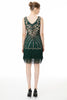 Carregar imagem no visualizador da galeria, Vestido verde de lantejoulas de 1920