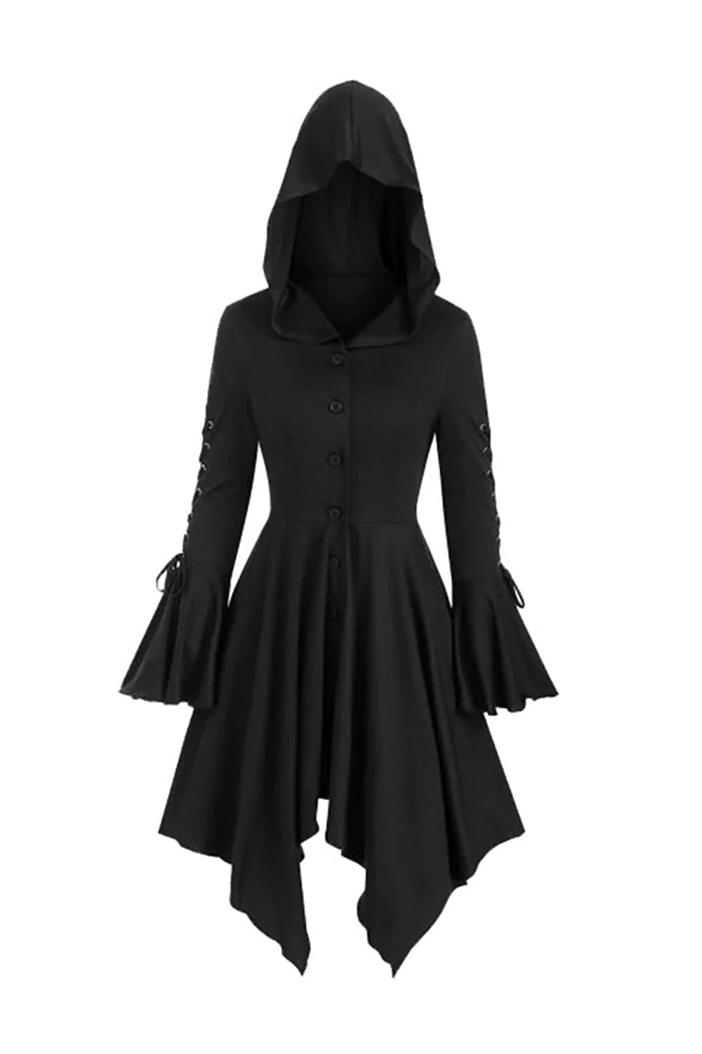 Vestido de Halloween manga comprida preta