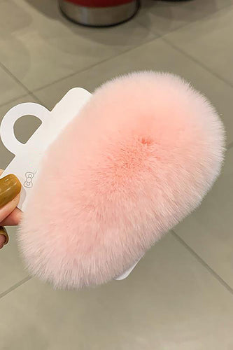 Clipe de cabelo de pelúsia rosa