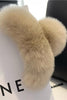 Carregar imagem no visualizador da galeria, Clipe de cabelo de pelúia marfim leopard plush