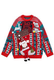 Camisola de lã vermelho tamanha grande Natal