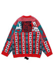 Camisola de lã vermelho tamanha grande Natal