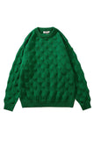 Manga comprida camisola de Natal verde