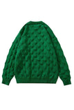 Manga comprida camisola de Natal verde