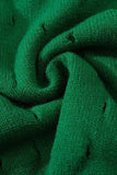 Manga comprida camisola de Natal verde