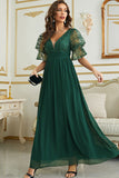 Vestido de Dama de Honor Com Renda Borgonha Chiffon