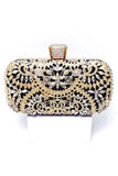 Bolsa Sparkly Rhinestone Black Evening Party