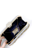 Bolsa Sparkly Rhinestone Black Evening Party