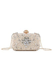 Champagne Rhinestone Pearl Party Bolsa