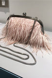 Saco de embreagem Blue Tassel Pearl Evening Party