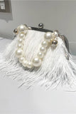 Saco de embreagem Blue Tassel Pearl Evening Party
